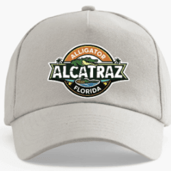 HAT (LIGHT GREY) Alligator Alcatraz Florida