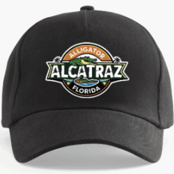 HAT (BLACK) Alligator Alcatraz Florida