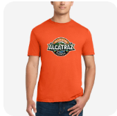Gildan® Softstyle® Unisex T-shirt (ORANGE) Alligator Alcatraz Florida