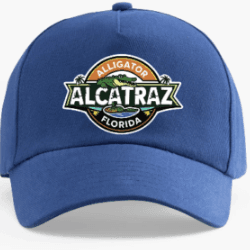 HAT (NAVY BLUE) Alligator Alcatraz Florida